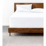 1001 Lastikli & Hipoalerjenik Çarşaf |%100 Pamuk Penye Kumaş | Çift Kişilik 180X200 cm - Beyaz, Luxc