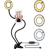 1001 LED Ring Light Youtuber Light Stüdyo Işığı Akrobat Selfie LED Masa Lambası 3 In 1 Set