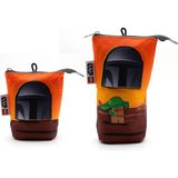 1001 LEGO Star Wars Mandalorian Pop-Up Grogu Kalem Kutusu, Polyester Teleskopik Kılıf, Yüksekliği Aya - ölçü - tip