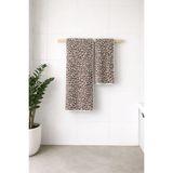 1001 Leopar Desen Havlu Seti Hamam Seti 50X90 ve 70X140 cm Banyo Havlusu Çeyizlik, 2lı-Hamatakımı-Leopar - Çok Renkli - 0,6 x 19 x 29 cm