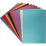 1001 Lino Simli Karton 250 Gr. 10'lu Karışık Renk (20X30 Cm.)-Sim Dökmez