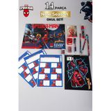 1001 Lisanslı 14 Parça Kırtasiye Seti, Çıtçıt Dosya, Okul Etiketi, Bloknot, Kurşun Kalem, Kırmı