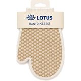 1001 Lotus Kumaş Ele Geçen Banyo Kesesi - Geleneksel Hamam Tipi Vücut Kesesi, 1 Adet