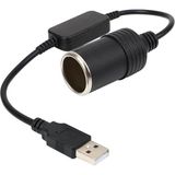 1001 Lua USB 2.0 Siyah 5 Volt 2 Amper To 12 Volt 800MAH Araç Çakmaklığına Çevirici