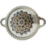 1001 Lüks Dekoratif Plastik Tepsi Bukleli Çerçeve 35 x 35 Desenli