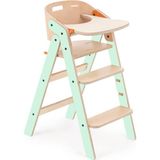 1001 Mamatoyz Mychair Ahşap Katlanır Mama Sandalyesi Mint - Çok Renkli