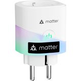 1001 Matter Akıllı Priz, Elektrik Tüketimli Wi-Fi Priz, Balkon Elektrik Santrali Için, Apple Homekit, - 1 Adet