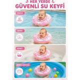 1001 Maytoys Bebek Simidi Güvenli Yüzme Yardımcısı, Emniyet Kilitli Bebek Deniz & Havuz Simidi