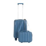 1001 Mçs Polipropilen 2'li Valiz Seti Kabin & Makyaj V305 Sky Blue