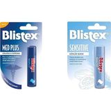 1001 Medplus Stick Onarıcı ve Ferahlatıcı Dudak Bakım Kremi Spf 15 x Blistex Sensitive Besleyici ve - 1 Parça