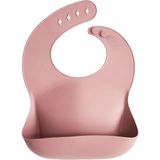 1001 Mega Boy Silikon Mama Önlüğü – Çift Kilitli Ayarlanabilir Bebek Mama Önlüğü- Pembe