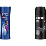 1001 Men Kepeğe Karşı Etkili Şampuan Kenan Yıldız 350 ml + Axe Erkek Deodorant Sprey Black 150 ml