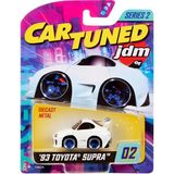 1001 Mgae Cartuned Jdm Seri 2 1993 Toyota Supra A90 Diecast Koleksiyon Arabası, Beyaz, Metal Gövde - 10 cm