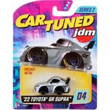 1001 Mgae Cartuned Jdm Seri 2 2022 Toyota gr Supra, Gri, Metal Gövde, Biriktirilebilir Oyuncak Araba - 10 cm
