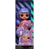 1001 Mgae L.o.l. Surprise Tweens Bailey Bebek, Pembe Kıyafet, Lila Saç, Plastik, 16.5 cm