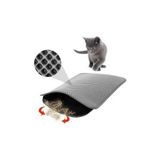 1001 Miapet Elekli Kedi Tuvalet Önü Paspası 60 x 45 cm Gri