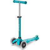 1001 Mini Deluxe LED 3 Tekerlekli Scooter Aqua, 1-5 Yaş, Denge ve Koordinasyon Geliştirici, Işıklı T - Ahşap