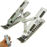 1001 Mini Metal Stand Katlanabilir Çantada Taşınabilir Folding Alüminyum 8 Kademeli Telefon ve Tablet