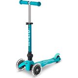 1001 Mini Scooter Deluxe Foldable 3 Tekerlekli Scooter LED Ocean Blue - Ahşap