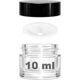 1001 Mini Şeffaf Cam Kavanoz, 10 ml Hacimli, Sızdırmaz Kapaklı, Krem ve Kozmetik Saklama Kutusu, Lip