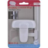 1001 Miny Baby MB313BEYAZ Mandallı Buzdolabı Kilidi (Beyaz) - 0 - 1 Yaş - Renkli