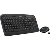 1001 MK330 Kablosuz Klavye ve Mouse Seti, Multimedya Tuşları, Sıvı Dökülmesine Dayanıklı, 10 M Ku