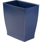 1001 Mono Çöp Kovası Çöp Kutusu – Dikdörtgen, Plastik, Plastik, Koyu Mavi, 28.4 x 18.9 x 30.3 cm - EBAT
