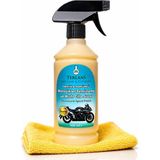 1001 Motosiklet Temizleyici Parlatıcı Hızlı Cila | Boyalı Alan & Plastik Aksam | Parfümlü | 500 ml