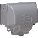 1001 MX3300 Bir Takım Yatay Kullanım Metal Hava Koşullarına Dayanıklı Priz Kapağı, Gri Kaplama - 0 - 1 Yaş