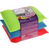1001 New City Sihirli Fileli Bez Bulaşık Süngeri 3'lü Set - 1 Paket