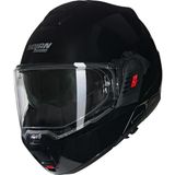 1001 Nolan N120-1 Classico Çenesi Arkaya Açılan Motosiklet Kaskı Parlak Siyah 301 Xl