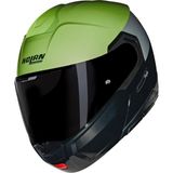 1001 Nolan N90-3 06 Verniciatura Speciale 341 Çene Açılır Motosiklet Kaskı Yeşil Siyah L