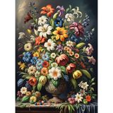 1001 Nova Puzzle 1000 Parça Çiçeklerin Renk Senfonisi Puzzle - Vazoda Çiçek Kolajı