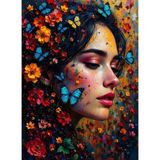 1001 Nova Puzzle 1000 Parça Kelebek ve Çiçeklerin Dansı Puzzle