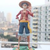 1001 One Piece Monkey D. Luffy Anime Aksiyon Figürü 43 cm - Ahşap