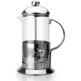 1001 Orret Home Metal Saplı Borosilikat French Press, Termisil Süzgeçli Demlik, Bitki Çayı, Kahve ve