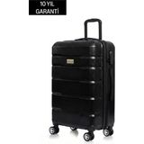 1001 Orta Boy Polikarbon Valiz, 68X40X26CM, Tsa Kilit, 360° Tekerlek, Siyah - secenek
