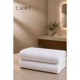 1001 Otel Havlusu Beyaz 50X85 cm 200 Gram Bukle - Armür El Yüz Havlusu (2) - SECENEK