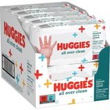 1001 Over Clean Bebek Islak Mendil 56 Adet - 10'lu Paket (10 x 56 Paket, Toplam 560 Mendil) (Yüz, El ve