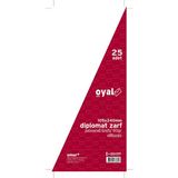 1001 Oyal 30005913 Diplomat Zarf, Pencereli Kraft, 25'li