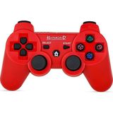 1001 P3G - Ps3/pc Uyumlu Titreşimli Kablosuz Oyun Kolu Gamepad (Kırmızı) - 1. Kol Oyun Konsolu
