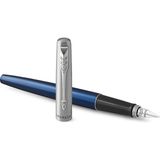 1001 Parker Jotter Mavi Krom Tasarımlı Dolma Kalem, Orta Kalınlıkta Uç, Mavi Mürekkep