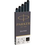1001 Parker Quink Dolma Kalem Kartuşu, Siyah, 5'li Kutu