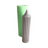 1001 Partivitrini Çizgili Çubuk Mum Silikon Kalıbı 3.5X3.5X15CM MUM170