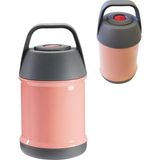 1001 Pembe 304 Çelik 450 ml Vakumlu Bebek Mama Yemek Saklama Termosu CIN297PM - Çok Renkli