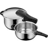 1001 Perfect One Pot 2 Parça Düdüklü Tencere Seti, 4,5 L ve 3 L, Indüksiyon Uyumlu, Cromargan® Yü - 1 L