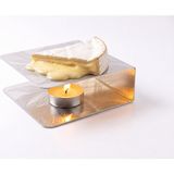 1001 Peynir Isıtıcı Mumlu Servis Tabağı – Peynir Eritme Tabağı, 15X15 cm Kare Peynir Isıtıcı