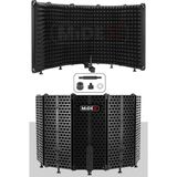 1001 Pf-43 Mikrofon Ses Yalıtım Izolasyon Paneli 5 Bölümlü Ayaklı (69X26 Cm)