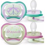 1001 Philips Avent Philips SCF376/19 Ultra Air Night Gece Emziği 0-6 Ay (Karanlıkta Parlar), SCF376/19
