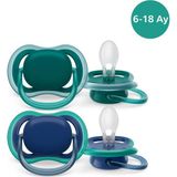 1001 Philips Avent SCF085/31 Ultra Air Emzik 6-18 Ay 2'li Paket Indigo